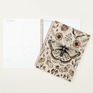 Enchanter Boho Butterfly Theme Hardcover Planner