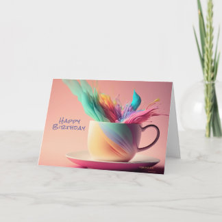 Enchanter Imaginaire d'anniversaire Pastell carte 