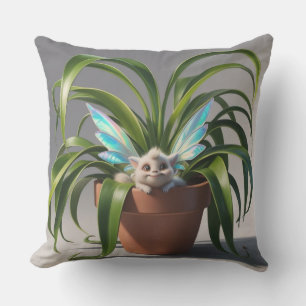 Enchanter in the Planter Outdoor Pillow