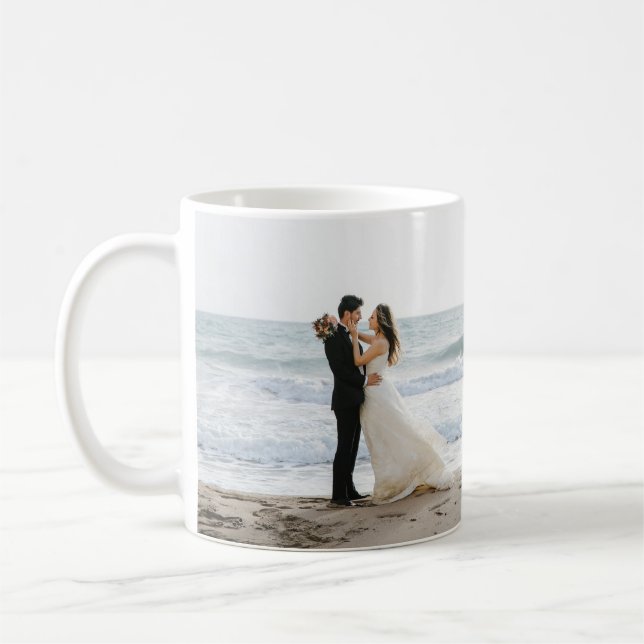 Enchanter le jour de mariage romantique Photo Mug (Gauche)