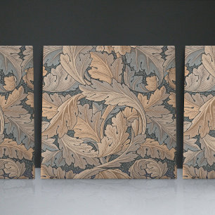 Enchanting Acanthus William Morris Floral Tile