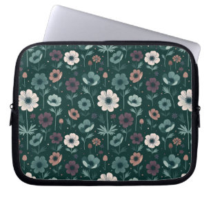 Enchanting Anemone Pattern Laptop Sleeve