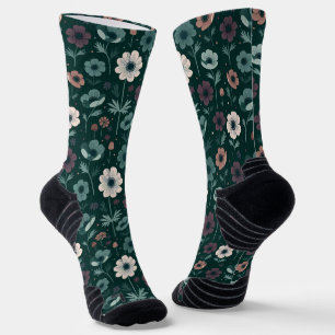 Enchanting Anemone Pattern Socks
