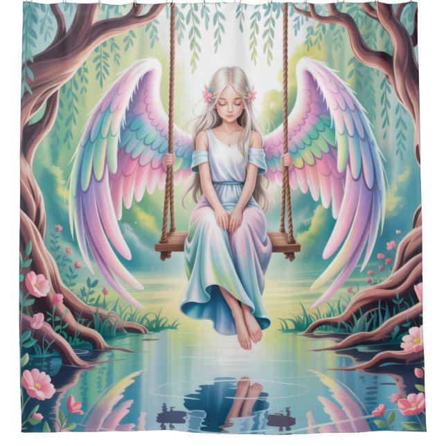Enchanting Angel Girl on a Swing (Front)