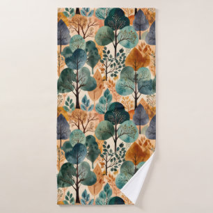 Enchanting Autumn Trees Bath Towel Set