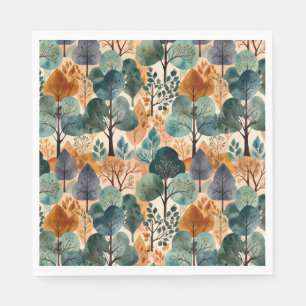 Enchanting Autumn Trees Napkin