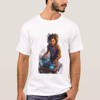 Enchanting Beats DJ in a Fantasy Tavern T-Shirt