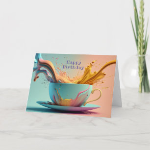 Enchanting Birthday Fantasy Pastell Card