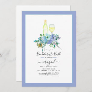 Enchanting Boho Wine Bachelorette Celebration Invitation