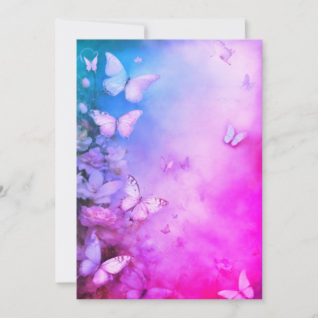 Enchanting Butterflies Greeting Card (Front)