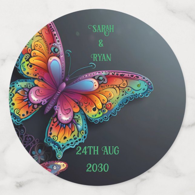 Enchanting Butterfly Bliss  Confetti (Large Front)