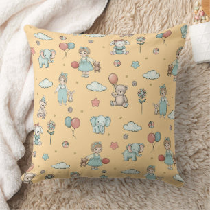 Enchanting children's throw pillow