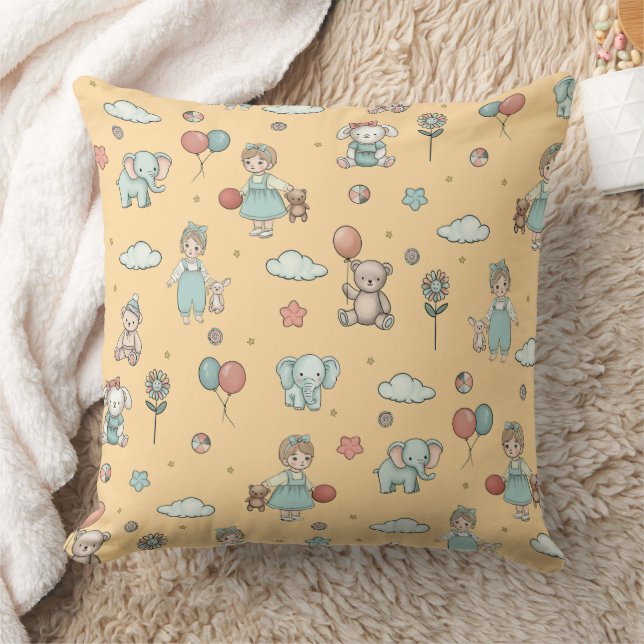 Enchanting children's throw pillow (Blanket)