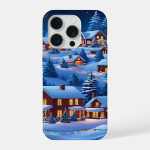 Enchanting Christmas Winter Village Wallpaper 2025 iPhone 15 Pro Case