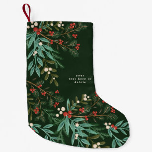 Enchanting Classic Elegance Christmas Holiday Small Christmas Stocking