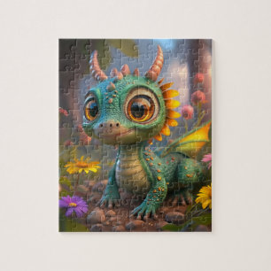 Enchanting Dragon Garden 110-Piece Kids Puzzle