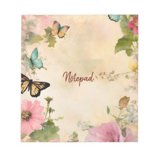 Enchanting Dreamscape - Shabby Chic Animal Station Notepad