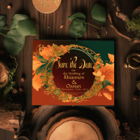 Enchanting Druid Hill Autumn Save The Date 
