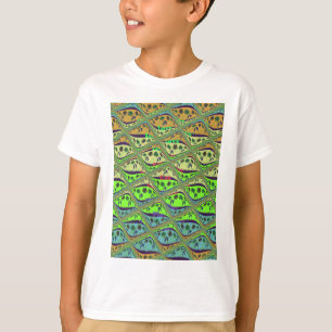 Enchanting Eclectic Garden Chequered Floral Beauty T-Shirt