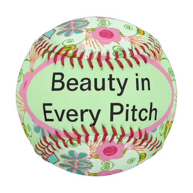 Enchanting Eclectic Garden: Diverse Floral Beauty  Baseball (Front)