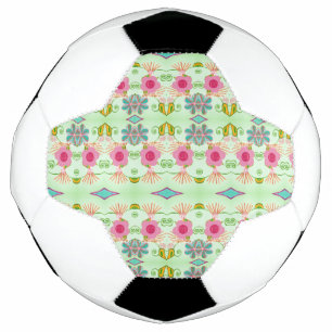 Enchanting Eclectic Garden: Diverse Floral Beauty Soccer Ball