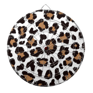 Enchanting Elegant Natural Leopard Patterns Dartboard