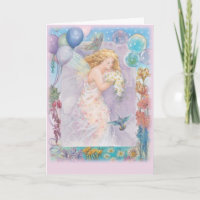 Enchanting Fairy Violet Birthday Greeting