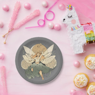 Enchanting Fairy – Whimsical Fantasy Art Paper Plate