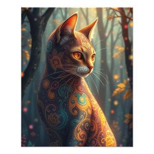 Enchanting Fantasy Cat Photo Print