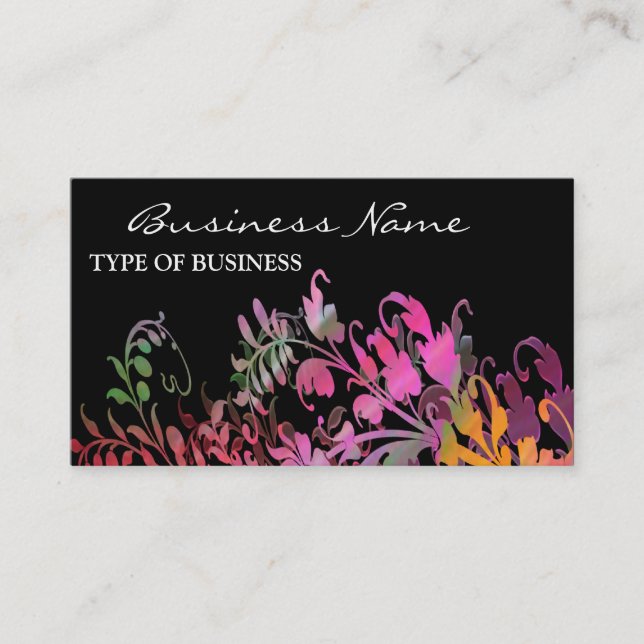 Enchanting Flowers Business Card (Front)