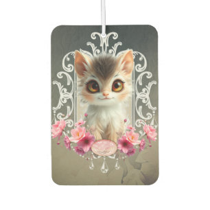 Enchanting, fluffy kitten air freshener