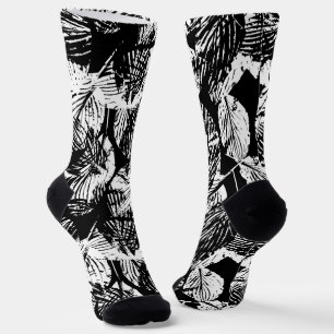 Enchanting Forest Foliage Seamless Pattern Socks