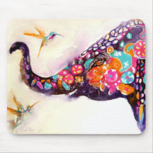 "Enchanting Friends" Hummingbird & Elephant