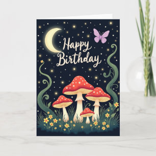 Enchanting Fungi Glade Birthday Card