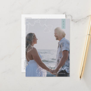 Enchanting Ginkgo Biloba Announcement Postcard