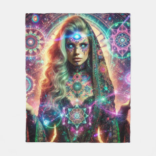 Enchanting Goddess  Fleece Blanket