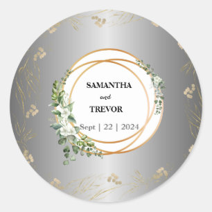  Enchanting Gold Botanical Sticker