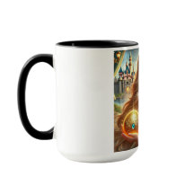 Enchanting Golden-Haired Princess Mug
