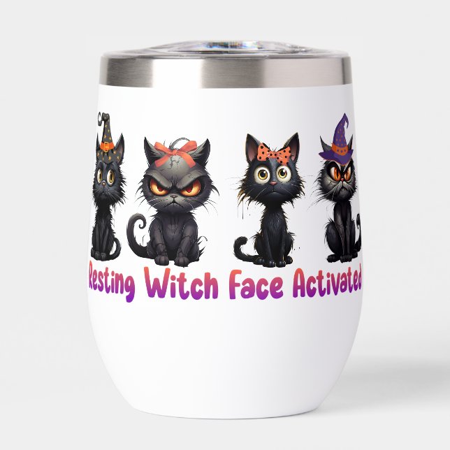 Enchanting Halloween Cat Group (Front)