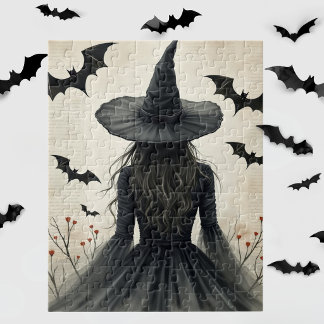 Enchanting Halloween Witch Jigsaw Puzzle