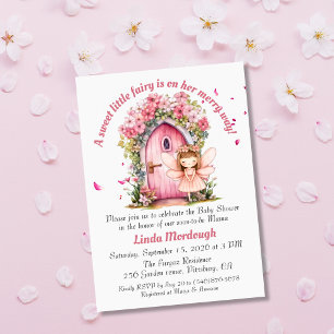 Enchanting Little Fairy Baby Shower Invitation
