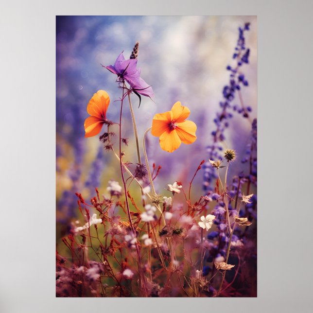 Enchanting meadow in Autumn Poster (Front)