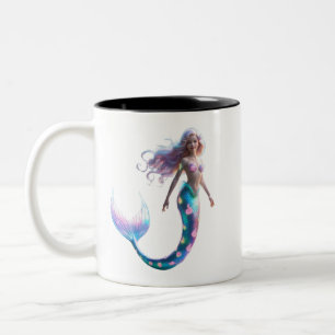Enchanting Mermaid Two-Tone Coffee Mug