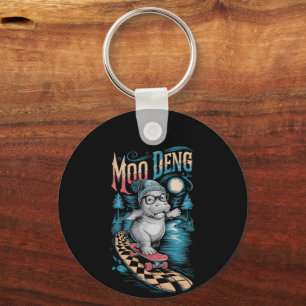 Enchanting Moo Deng Hippo Keychain