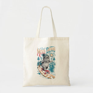 Enchanting Moo Deng Hippo Tote Bag