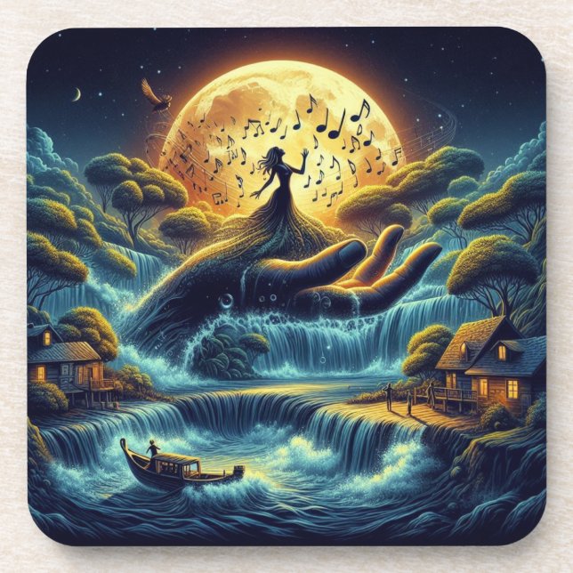 Enchanting Moonlight Serenade Coaster (Front)