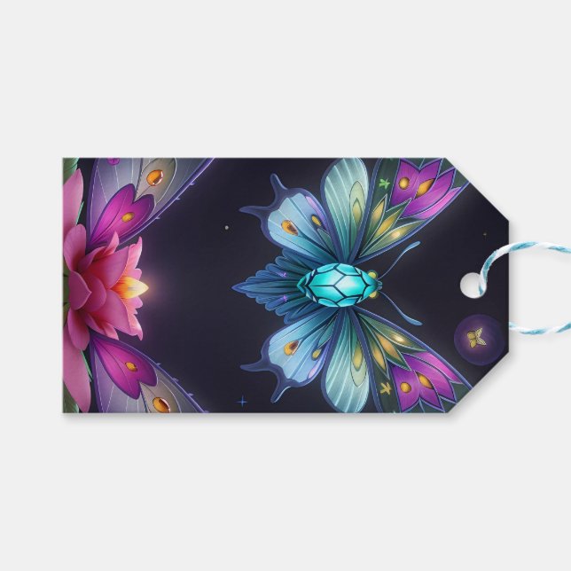 Enchanting Moonlit Fairy Gift Tags (Front (Horizontal))