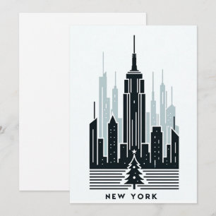 Enchanting New York City Christmas Postcard