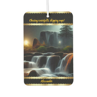 Enchanting night waterfalls with a personal touch air freshener