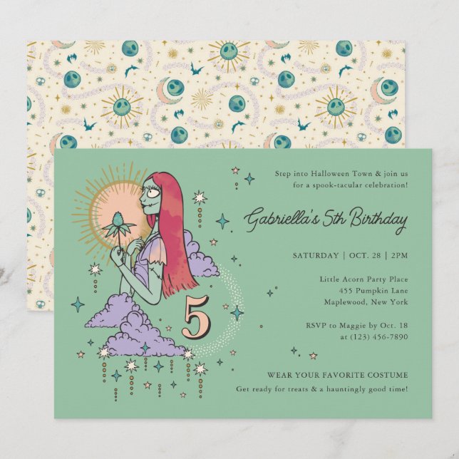 Enchanting Nightmare Before Christmas  Birthday Invitation (Front/Back)